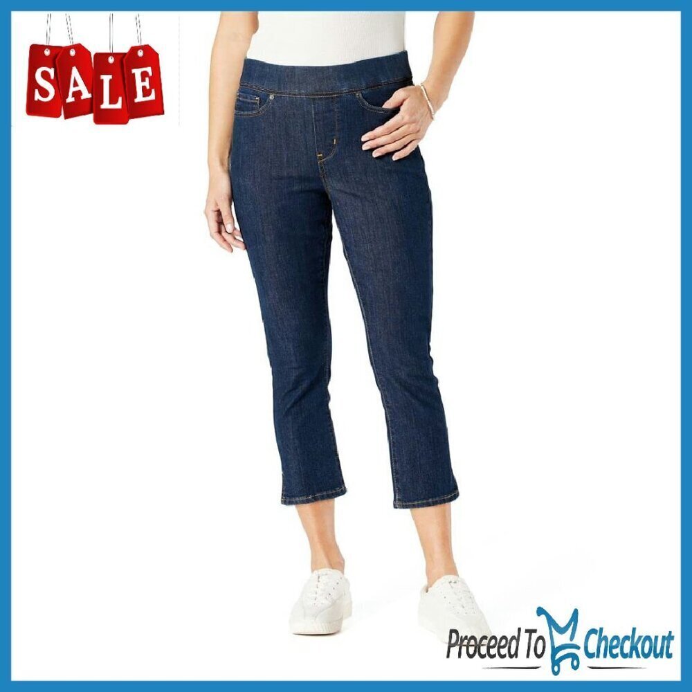 Women's Pull-On Shaping Capri Pants, Slim Fit, Tummy Panel